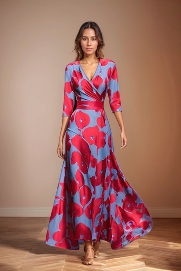 Isabella - Timeless Elegance Floral Dress