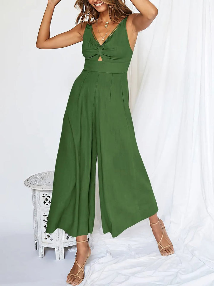 Leire® | High-waisted V-neck jumpsuit