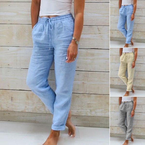 Paulina® | Elasticated trousers made from cotton and linen