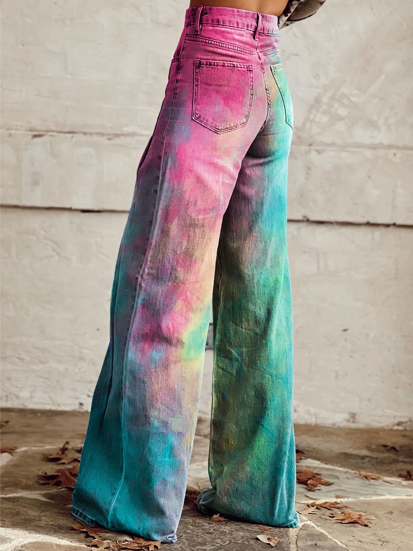 Carmen® | Vibrant gradient denim trousers