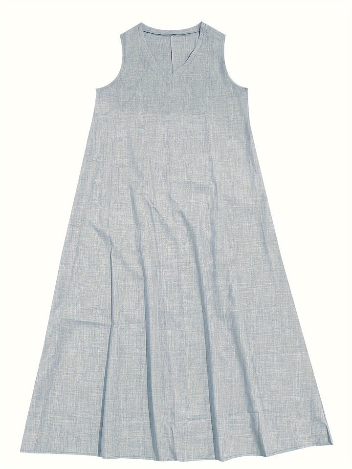 Mia™ - Classic V-Neck Maxi Dress