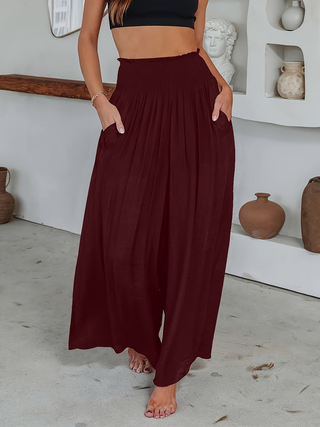 Frida® | Casual trousers with wide legs