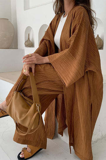 Marina® | Relaxed cardigan and trousers set