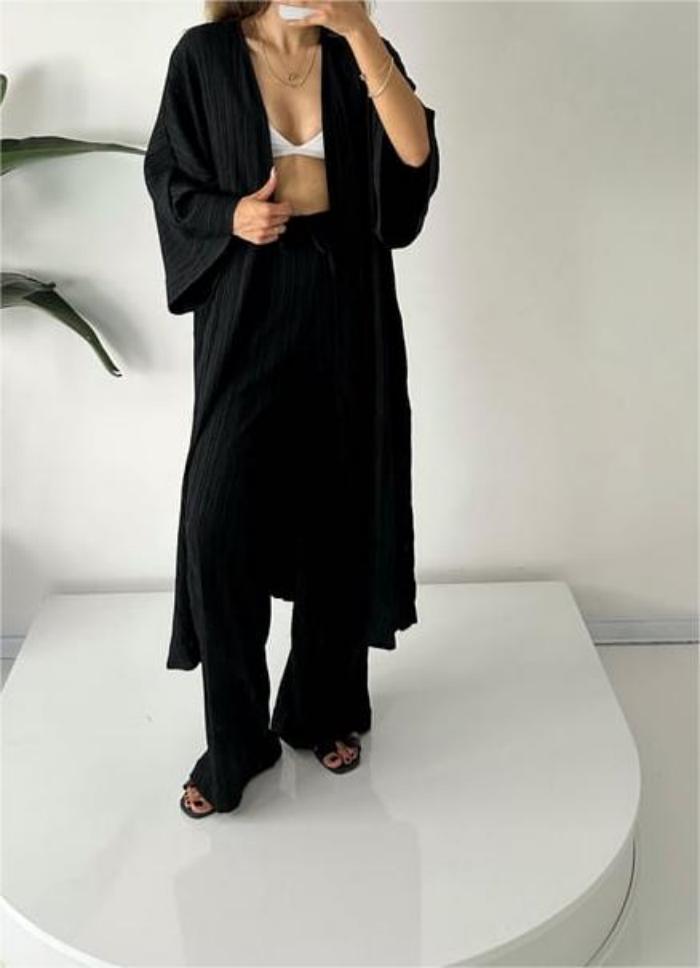 Marina® | Relaxed cardigan and trousers set