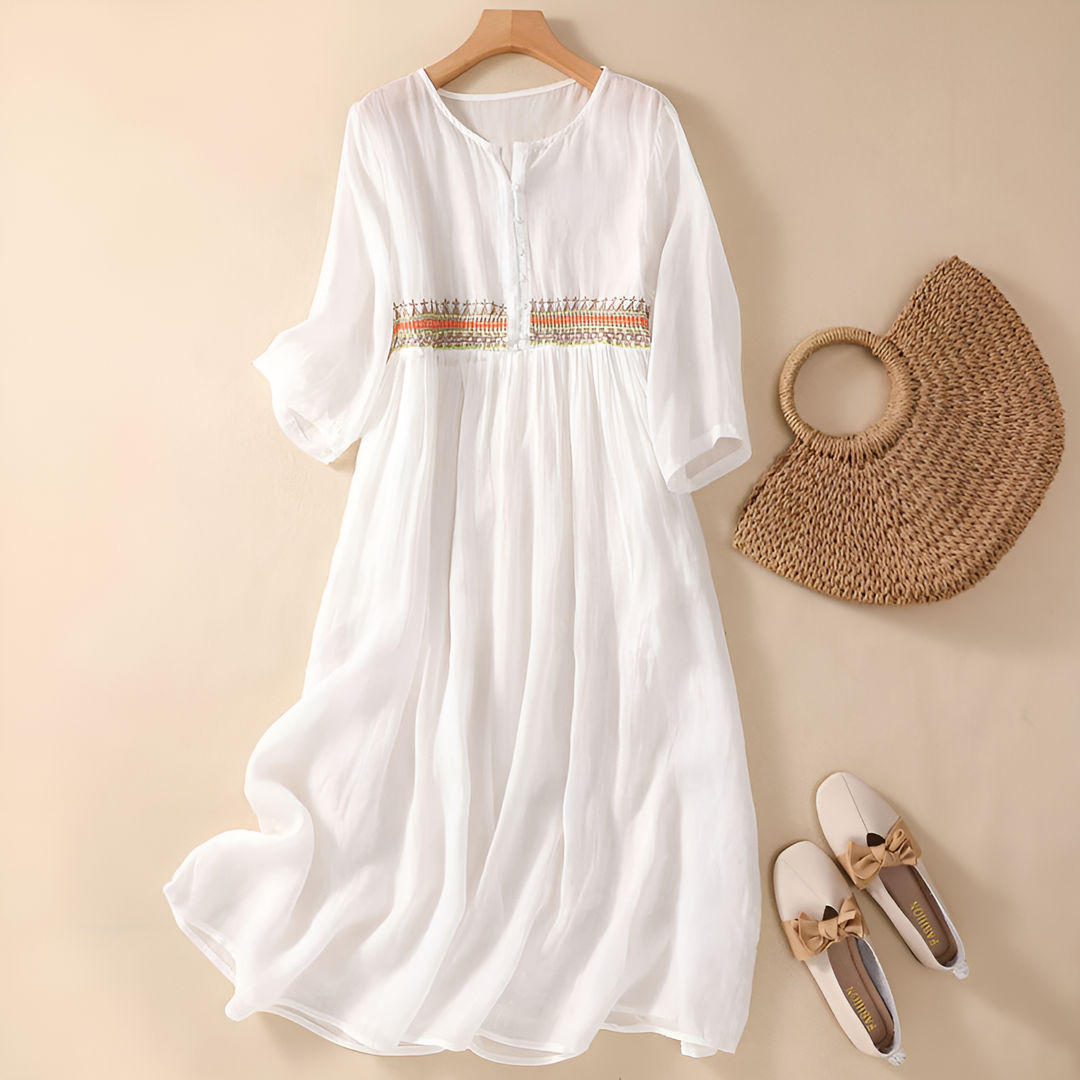 Lina - Embroidered Dress