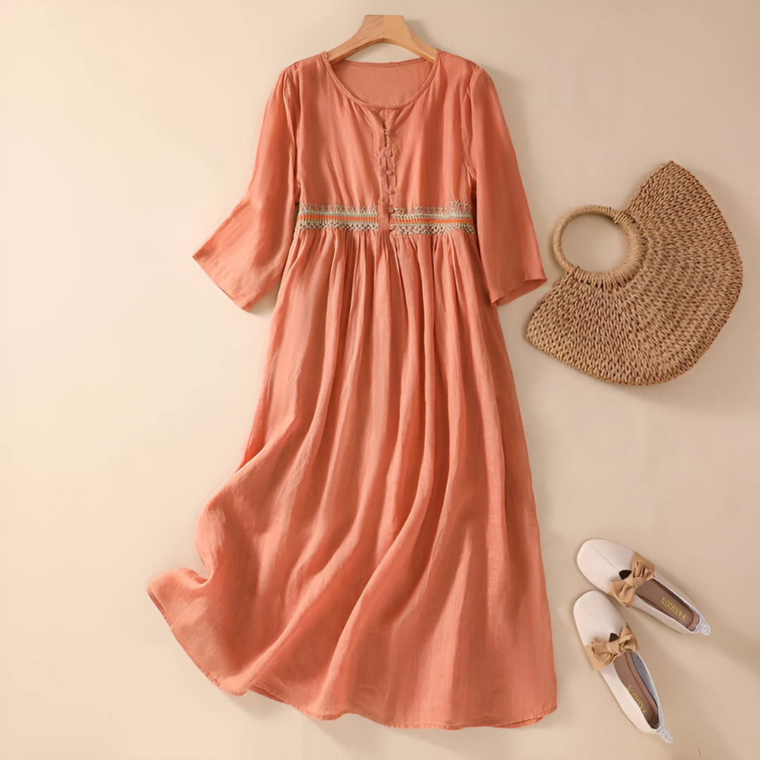 Lina - Embroidered Dress