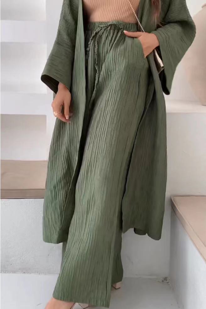 Marina® | Relaxed cardigan and trousers set