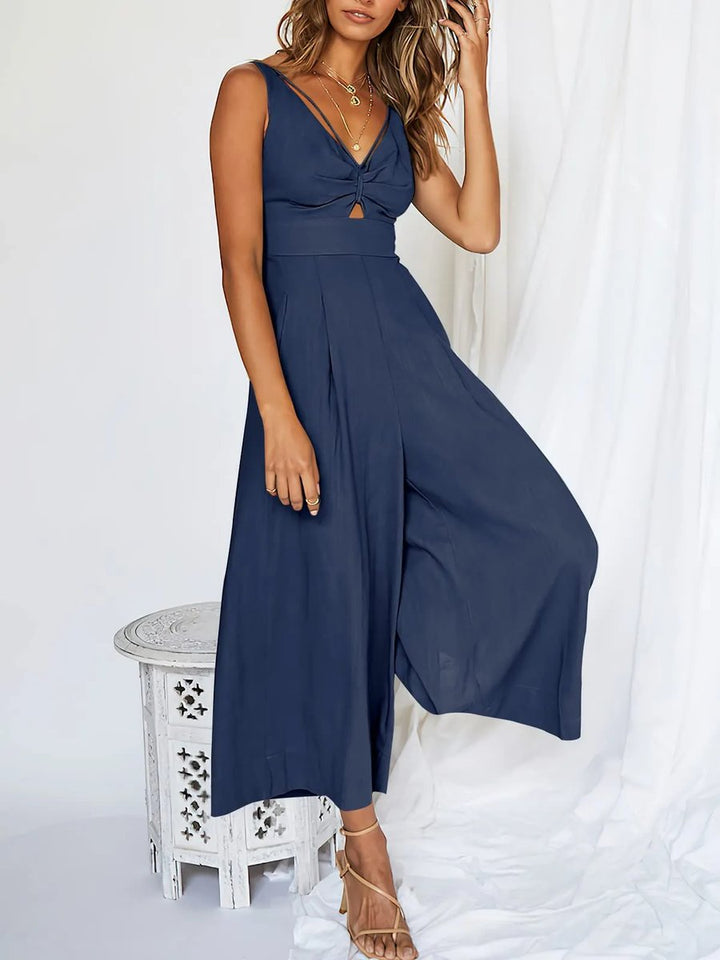 Leire® | High-waisted V-neck jumpsuit