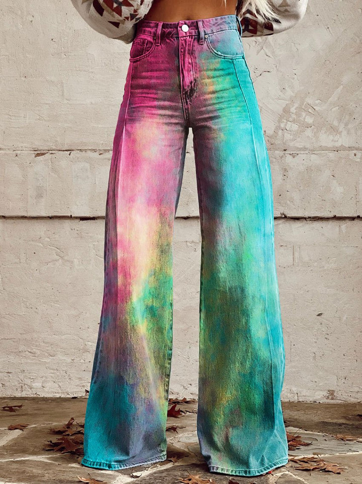 Carmen® | Vibrant gradient denim trousers