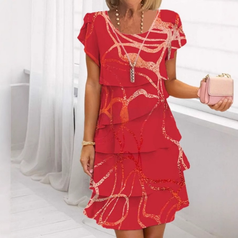 Paula - Elegant Ruffle Dress